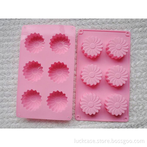 New style fuuny food grade cheap flower shape cake silicone mold